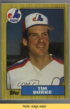 1987 Topps Tiffany Tim Burke #624 READ 0b7