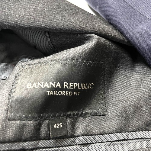 Banana Republic Italia Gris Lana 2 Piezas Traje Chaqueta Talla 42S Pantalones 32x32 120s Lana - Imagen 7 de 23
