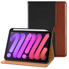 DTTO for iPad mini 7th A17 Pro 2024/iPad Mini 6th Generation Black Brown