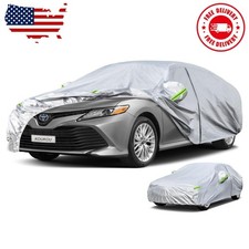 6 Layers Car Cover Waterproof All Weather for Automobiles, Fit Sedan ...