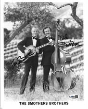 The Smothers Brothers REAL hand SIGNED Promo Photo JSA COA Autograph Tom & Dick