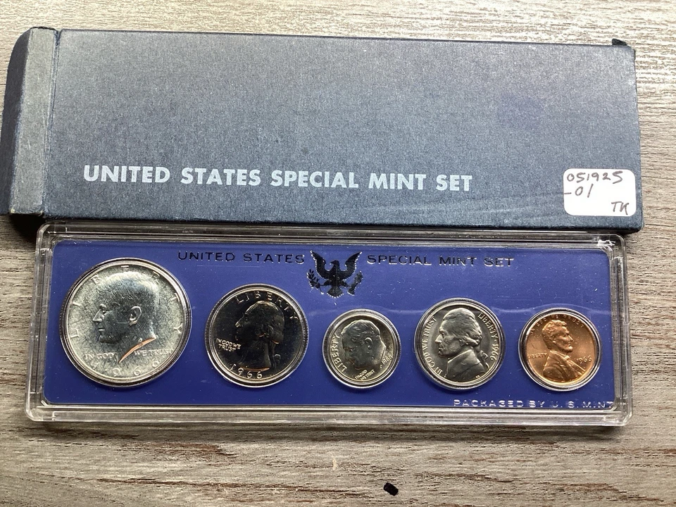1966 US Special Mint Set with 5 Coins OGP and Silver Kennedy 051925 01 - Image 3 of 4