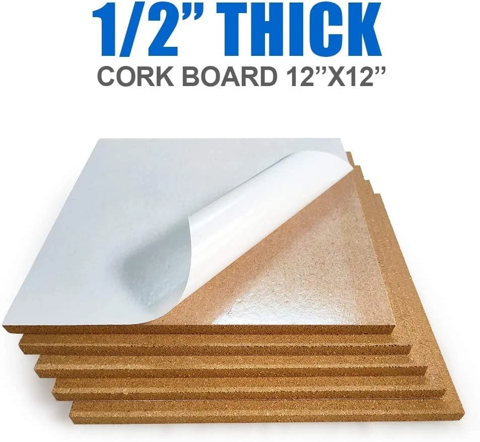 Cork Tiles 12x12 - 1/2 Thick -Bulletin Board-Cork Board- Ultra Strong Self Ad... - Image 4 of 4