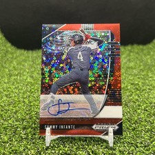 Sammy Infante 2020 Panini Prizm Draft Autograph Red Donut Circles Rookie #26 /99