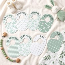 8 Pcs Green Baby Closet Dividers Double-sided Bow Baby Girl Clothes Closet Ha...