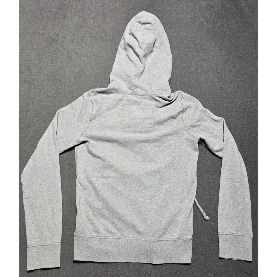 Hollister Malibu Gris Sudadera con Capucha Pullover con Botones para Mujer XS Y2K Foto 4 de 4