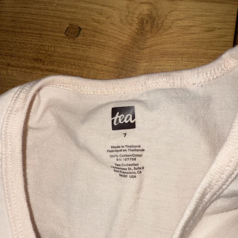 Vestido para niñas colección té algodón melocotón talla 7 con tema/diseño París, Francia Foto 3 de 4