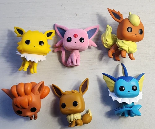 Vulpix Eevee Jolteon Vaporeon Flareon Espeon Pokemon Loose Funko Pop Lot Bundle