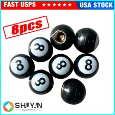 8*Ball Aluminum Car Tire Valve Caps Tyre Valve Stem Cover Air Dust Wheel Rim Cap