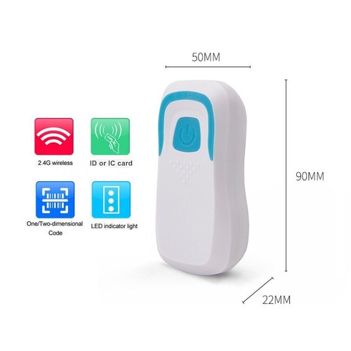 Bluetooth RFID Card Reader Wireless barcode Scanner with RFID 5 tags - Picture 3 of 12