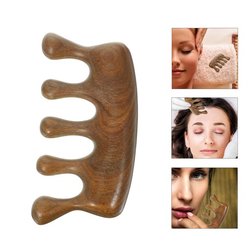 Massage Comb Natural Sandalwood Combs Portable Miss Hair Massager - Picture 8 of 12