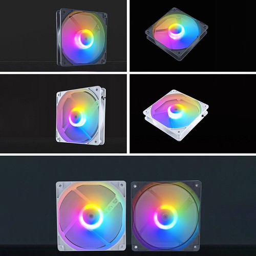 120mm PC Case Fan 12V Big 4p 1200rpm RGB Desktop Computer Heat Dissipation Fans - Afbeelding 3 van 16