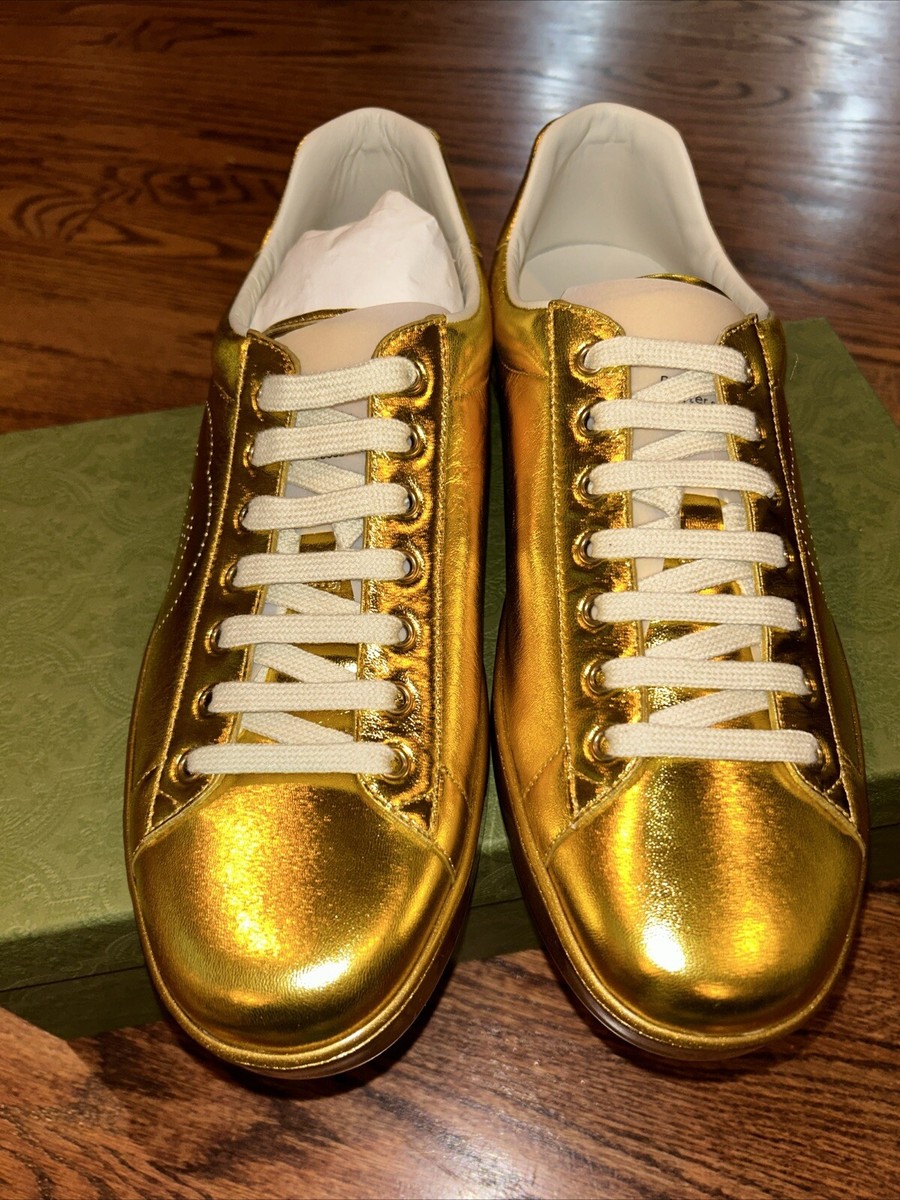 Gucci Men's Ace Perforated G Sneakers Size 11 (US 11.5) 599147