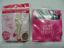 Today's Girl By L'eggs (4 Pairs) + No Nonsense (2 Pairs) Knee High Stockings!