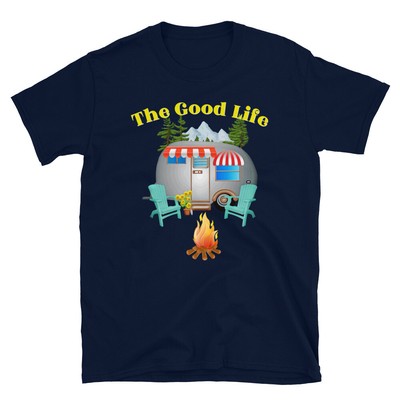 Camping Outdoor National Parks Happy Forest Camper Campfire Gift Unisex T-Shirt