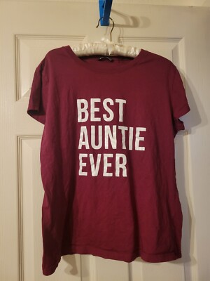 Best AUNT Ever T Shirt Mothers Day Birthday Gift Tee Shien XXL