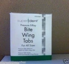Dental Pressure Type X-ray Bite Wing Tabs All Sizes Box/500 Superdent - 950-2040