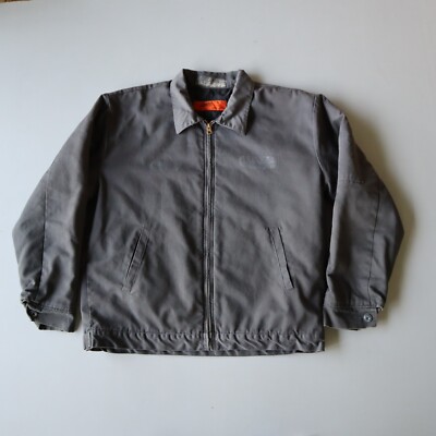 Vintage Utility Mechanics Bomber Jacket Streetwear Large Gas Station Skater