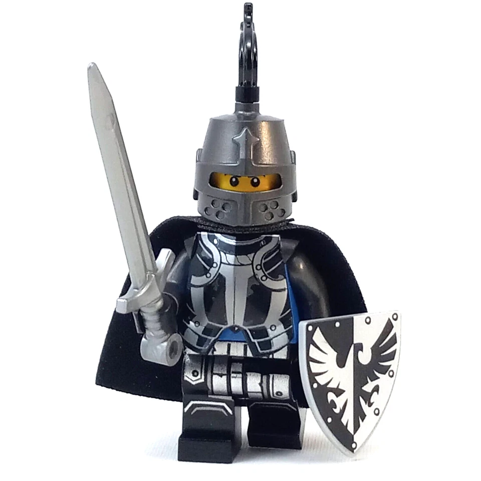 LEGO Castillo Caballero Halcón Negro Minifigura 21325 Reinos 10223 10305 Armadura Foto 2 de 4