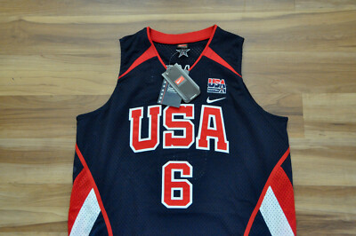 LeBron James #6 Team USA Nike Jersey Authentic 2004 Athens