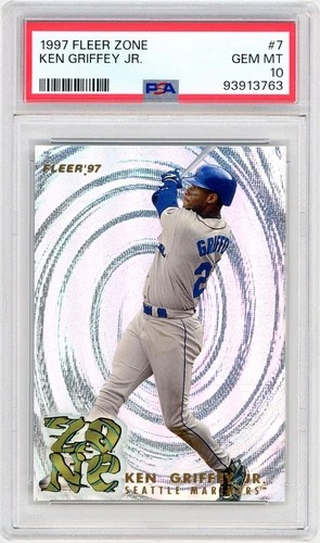 1997 Fleer Zone #7 Ken Griffey Jr. - Mariners HOF / GEM MINT PSA 10 *3763 (RARE)