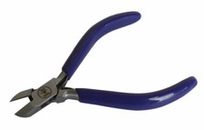 Slim 4-1/2" Bevel Side Cutters - Blue Jewelry Making Wire Pinching Pliers