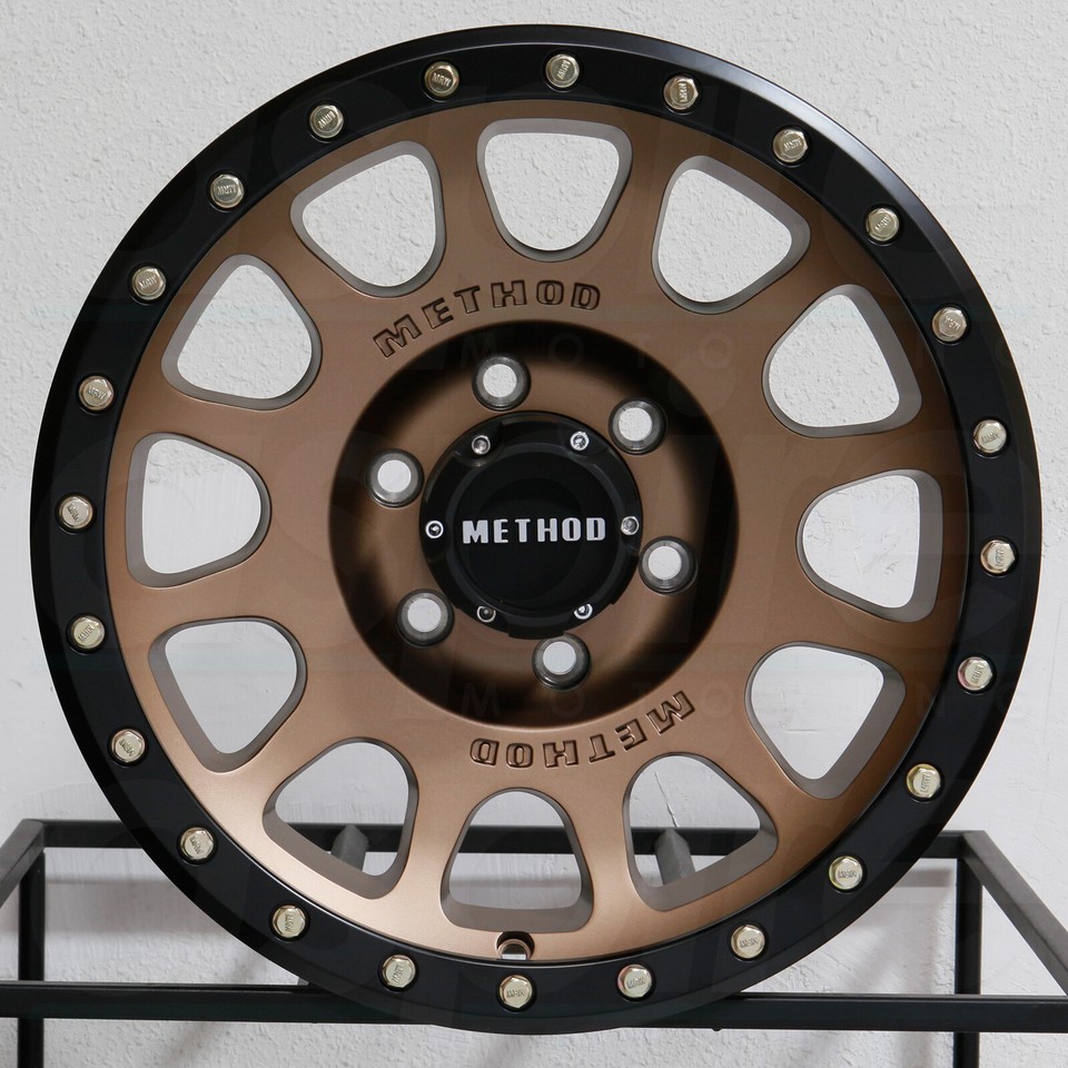 16x8 Method MR305 NV 6x5.5/6x139.7 0 Bronze Wheels Rims Set(4) 108 ...