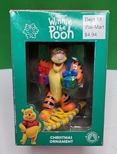 Winnie the Pooh - Tigger on a Snowshoe Ornament.
