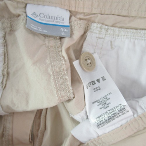 Columbia Cargo Shorts 40 Taille 6 Taschen beige khaki hellbraun Herren 40 x 8 Baumwolle - Bild 5 von 8