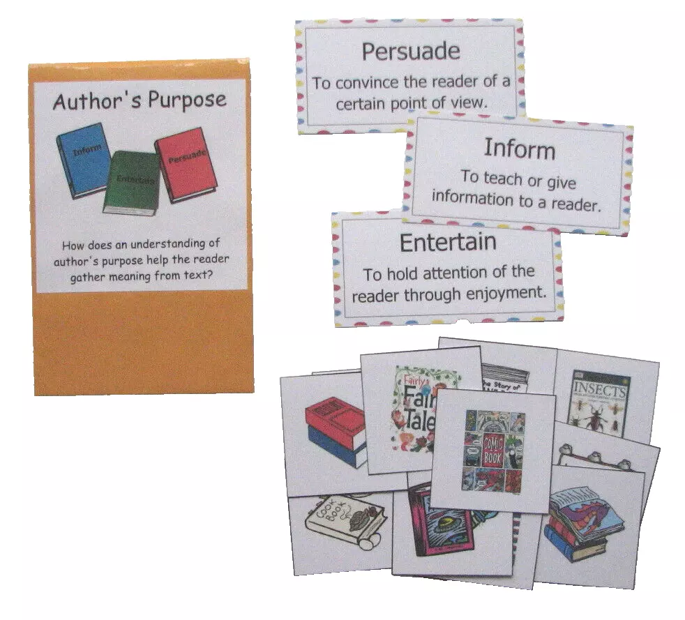 Educational Literacy Center Resource Learning Game Author's