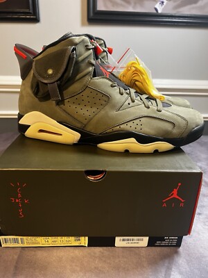 Jordan 6 Retro x Travis Scott Mid Olive - Size 14 