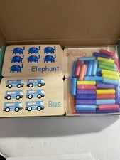 Atoylink Wooden Counting Peg Board Kindergarten Math Manipulatives Montessorii