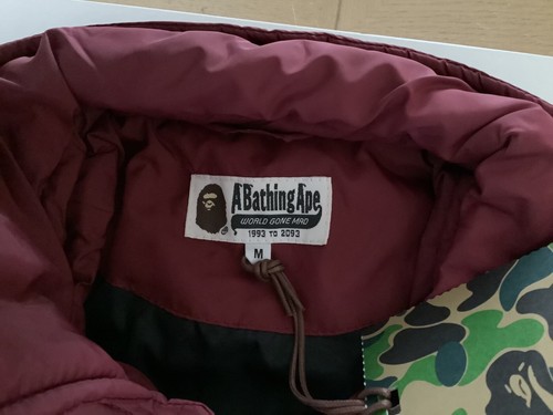 Authentic a bathing ape bape bape patch coach jacket red M new - Picture 5 of 11