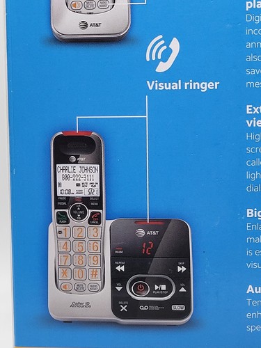 AT&T 2 Handset Answering System w/ Extra Large Display/Keypad CRL32202, EX Cond - Picture 23 of 24