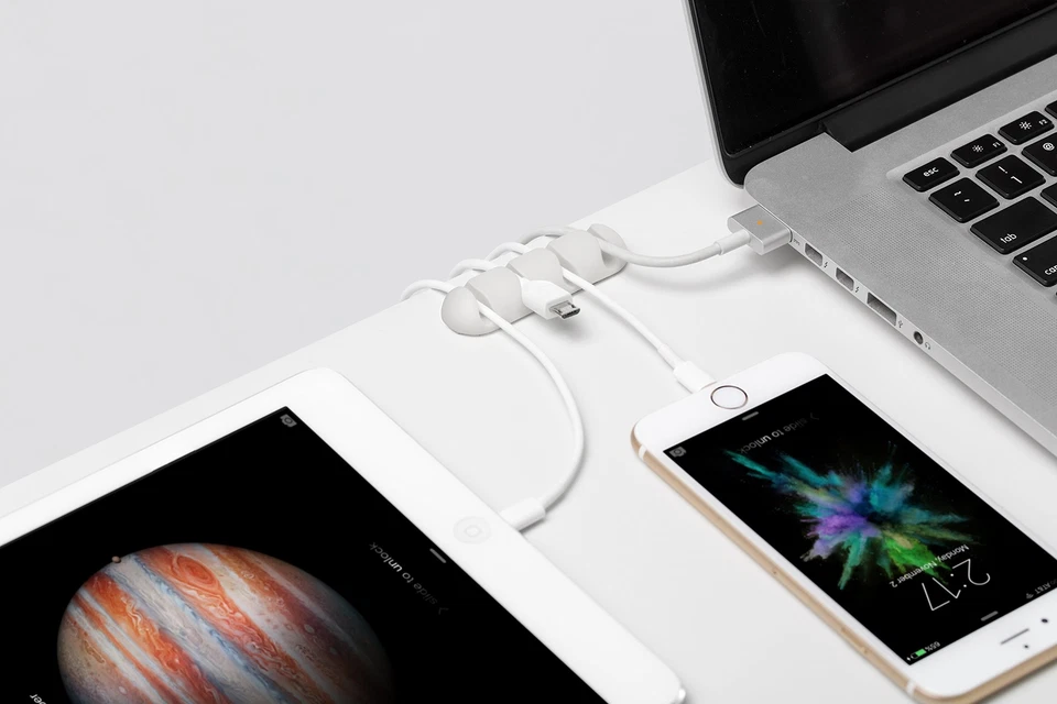 Blucdmuwh Cabledrop Multi Multi Multicable Router Clips 2 unidades blanco Foto 4 de 4