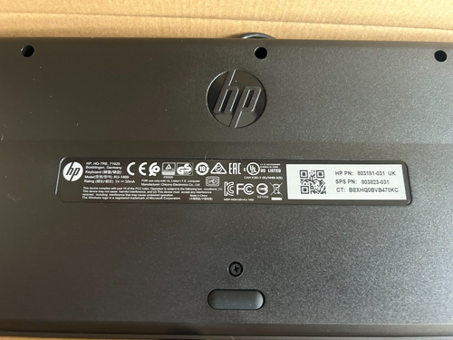 HP Business Slim USB Full Keyboard Wired UK Qwerty Black KU-1469 803181-031 - Picture 3 of 3