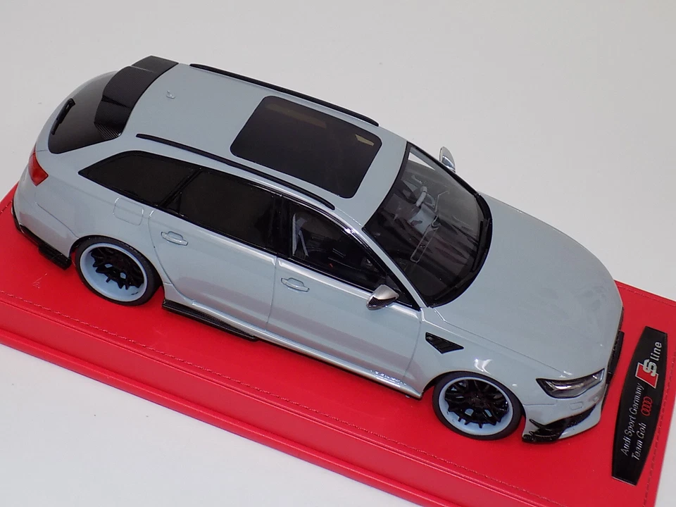 1/18 GT Spirit Audi ABT RS6-R in Grey GT158 customized Forgiato Grey Wheel AB127 Foto 3 de 4