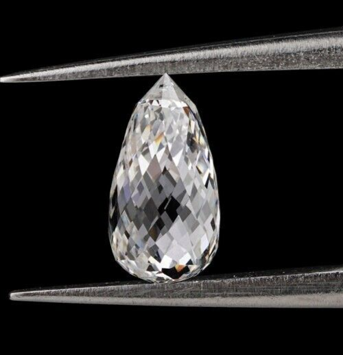 Briolette Shape Lab Grown Diamond D E Color Loose Diamond