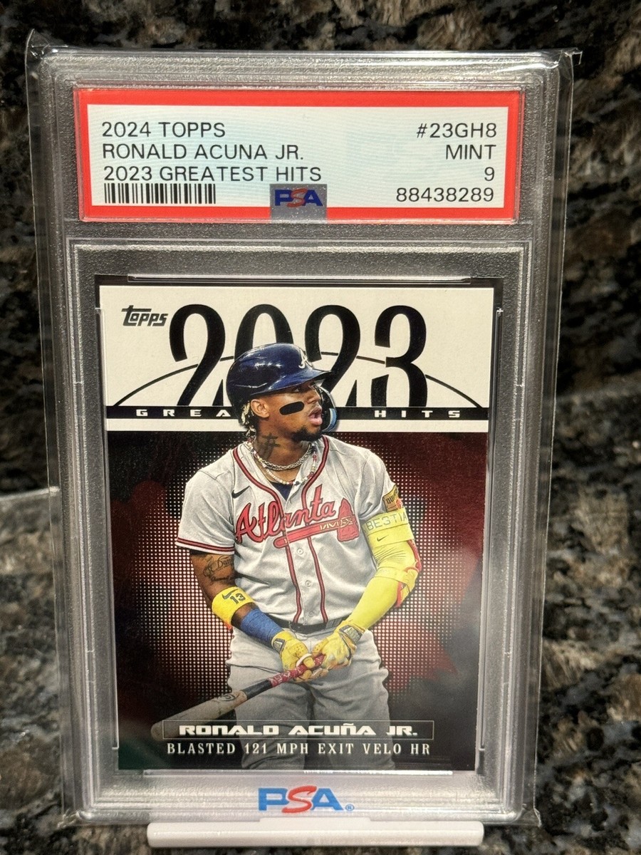 2024 Topps Series 1 RONALD ACUNA JR. 2023 Greatest Hits Card 23GH8 