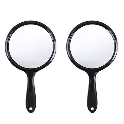 2 Pcs Compact Travel Make-Up Spiegel Handheld Spiegel Eitelkeit Make-Up Spiegel