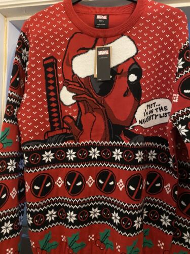 Deadpool  Film Christmas    XL   Jumper - Picture 1 of 5