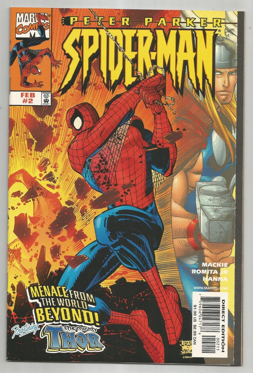PETER PARKER SPIDER MAN 2 THOR MARVEL COMICS NEAR MINT eBay