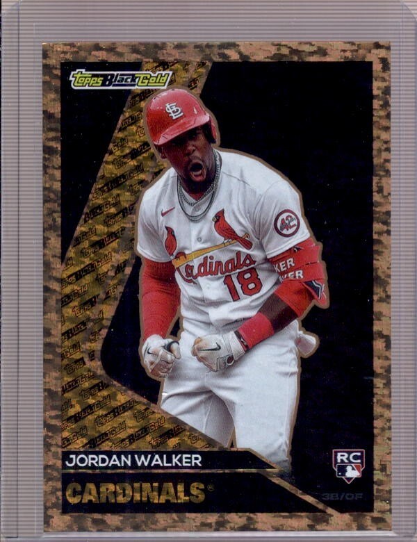 JORDAN WALKER 2023 Topps Update Black Gold #BG-29 Gold Rookie RC #29/75