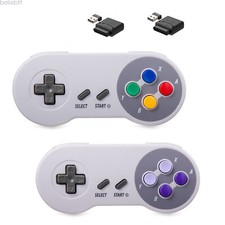 Wireless SNES Controller with Receiver for Super Entertainment System& PC Wins