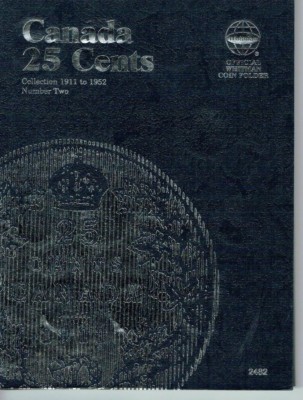 New Whitman Canada Quarters 1911-1952 #2 For All 39 Twenty Five Cent Issues!