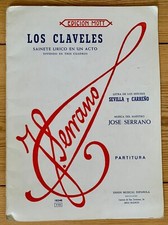 Klavier-/Gesangsnoten: Jose Serrano - Los Claveles (unbenutzt)