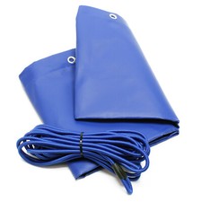 Wiltec Telo per carrello appendice 2575 x 1345 x 50 mm PVC per rimorchi leggeri