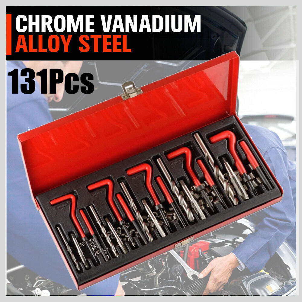 Helicoil Thread Repair Inserts 131-Piece Metric Helicoil Thread Repair ...