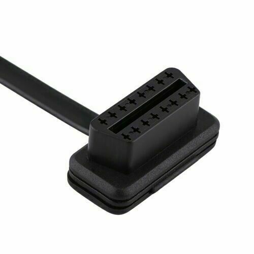 Latest 16Pin Male to Female OBD2 Diagnostic Splitter Elbow Extension Cable - Bild 5 von 9
