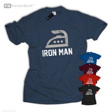 Iron Man Fun T-Shirt Kult Superheld Bügeleisen Vatertag Geburtstag Hausmann Papa